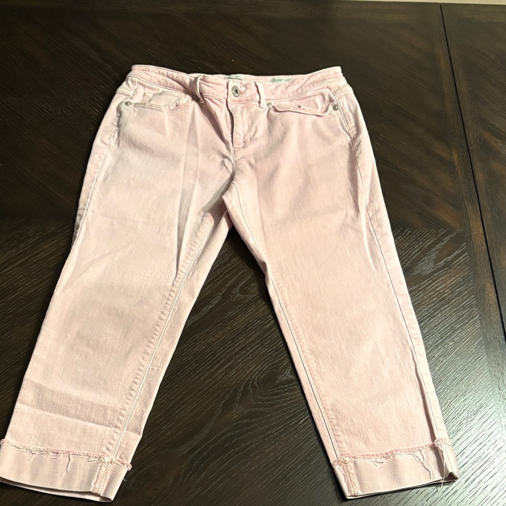 J. Jill Light‎ Pink Cuff Ankle Jeans